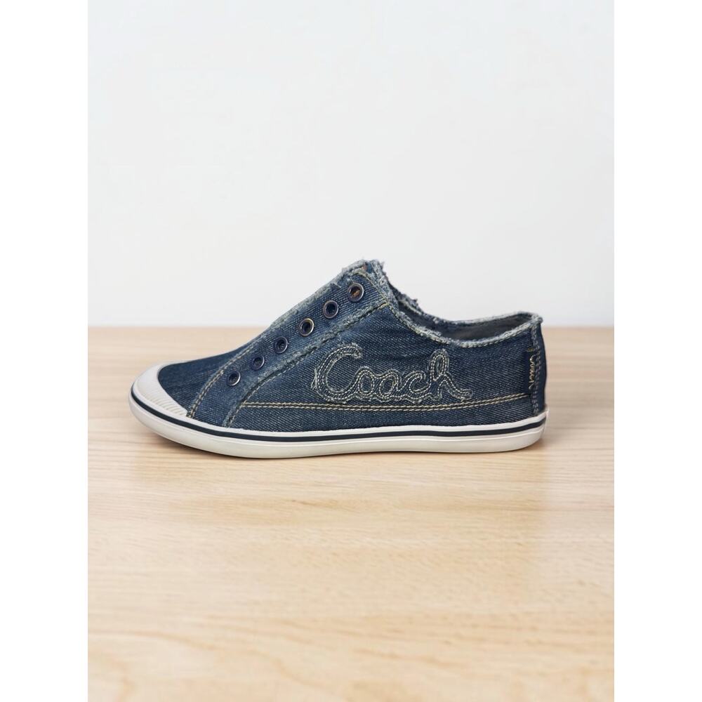 Coach Q676 Keeley Slip-On Denim Sneaker Size 7B - Picture 3 of 8
